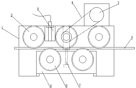 Precise automatic straightening and material returning control system of high-speed cold heading machine used for manufacturing steel balls