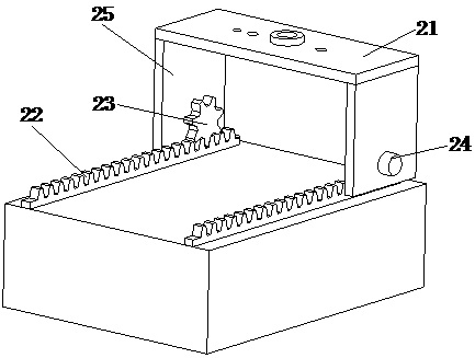 Wood board slotting processing device