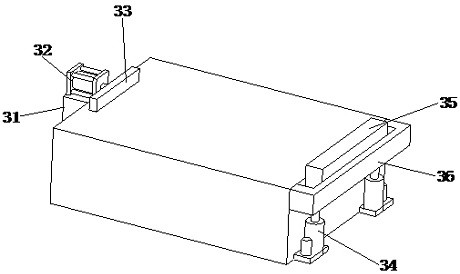 Wood board slotting processing device