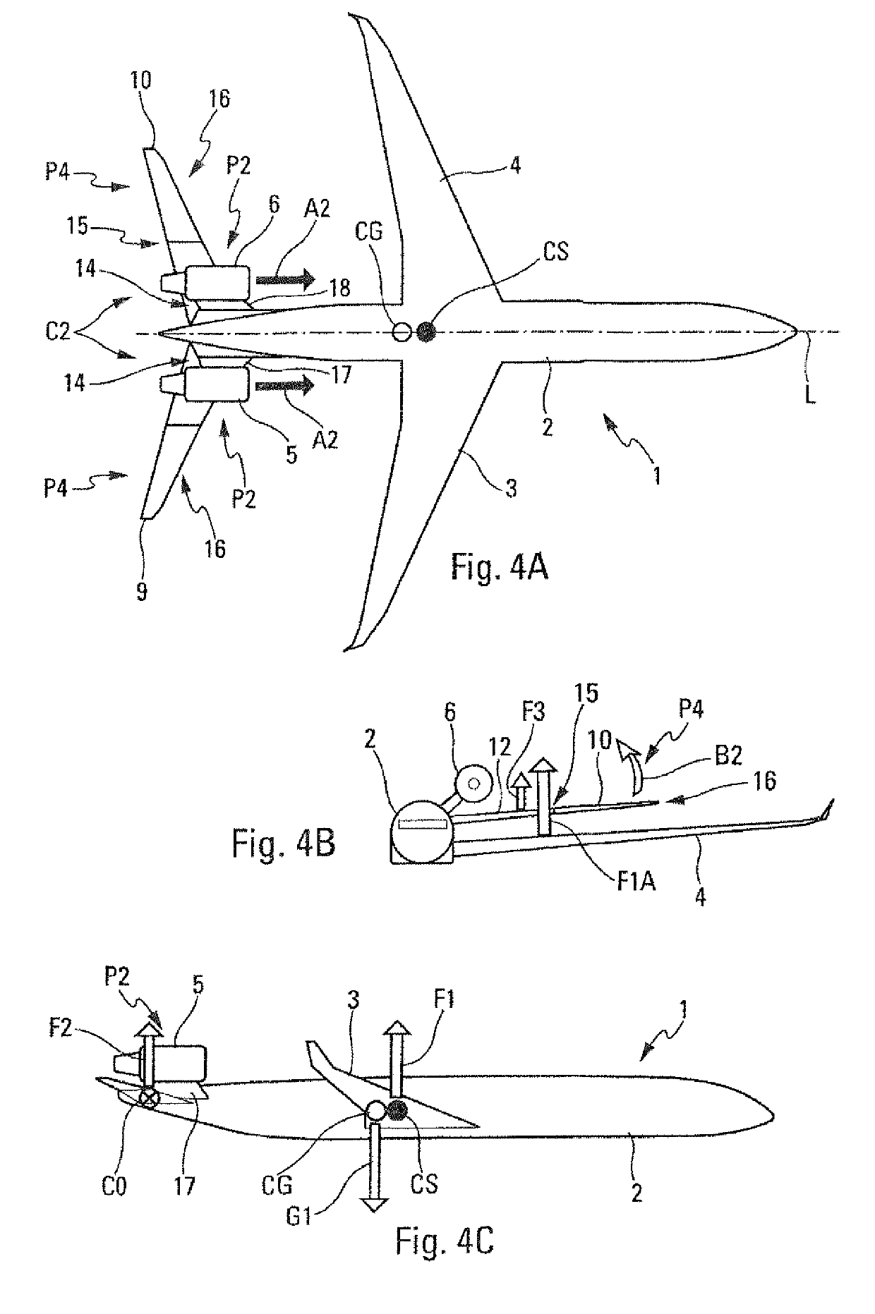 Airplane with configuration changing in flight