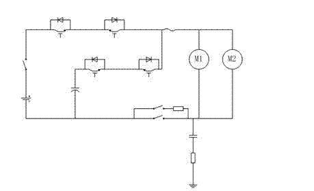 Management system circuit used for hybrid power of hybrid electric bus