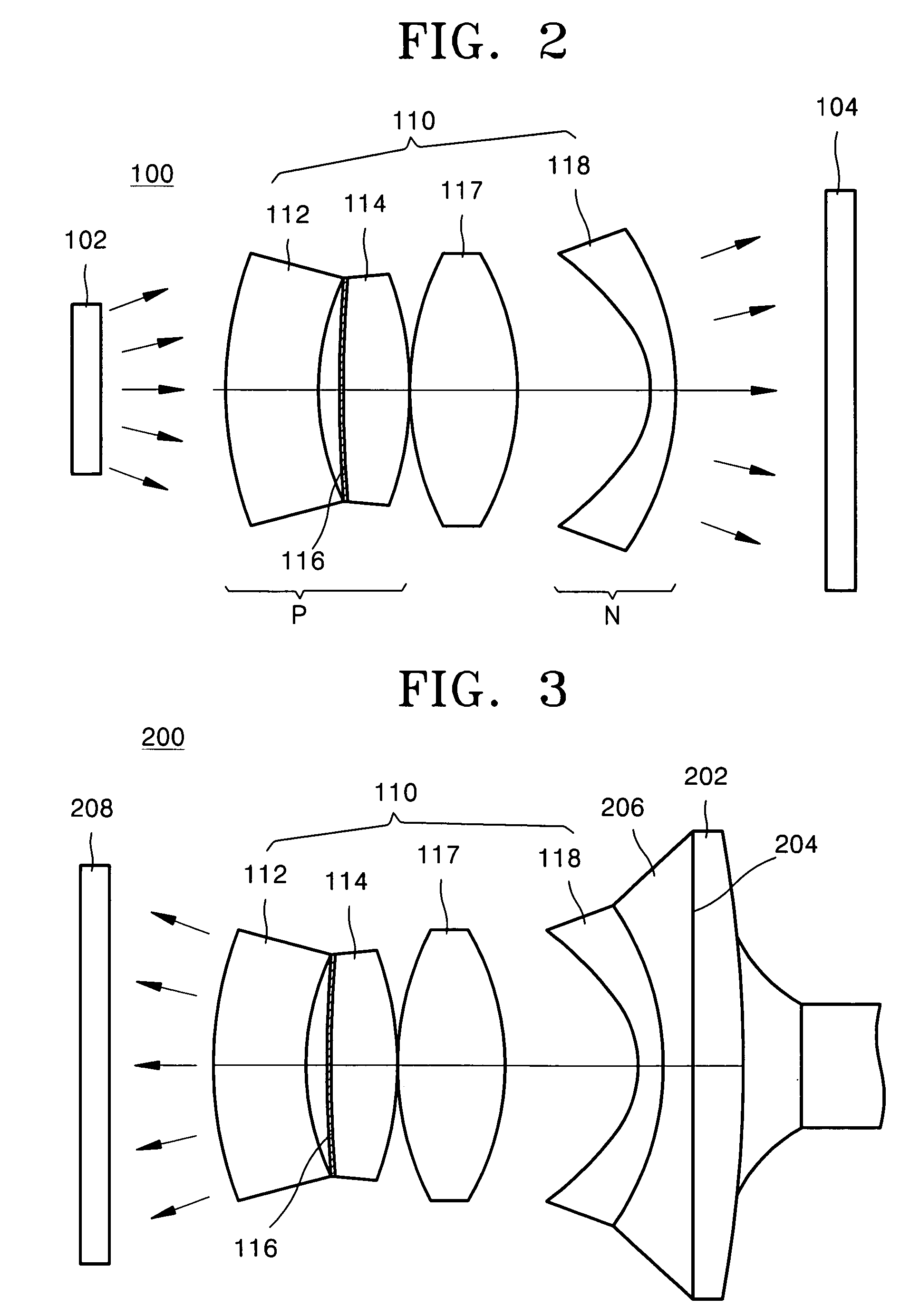 Lens system, and objective lens system and optical projection system using the same