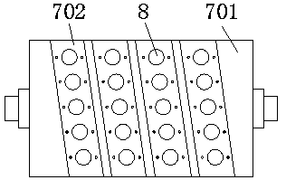 Crushing roller structure of filter cake dryer