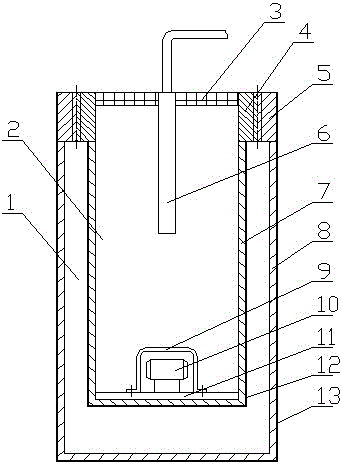 Spin-on double-layer mixed dust bag and its manufacturing process