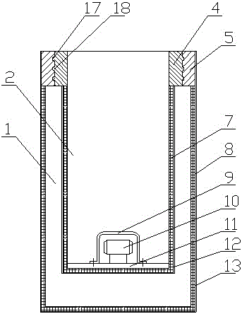 Spin-on double-layer mixed dust bag and its manufacturing process