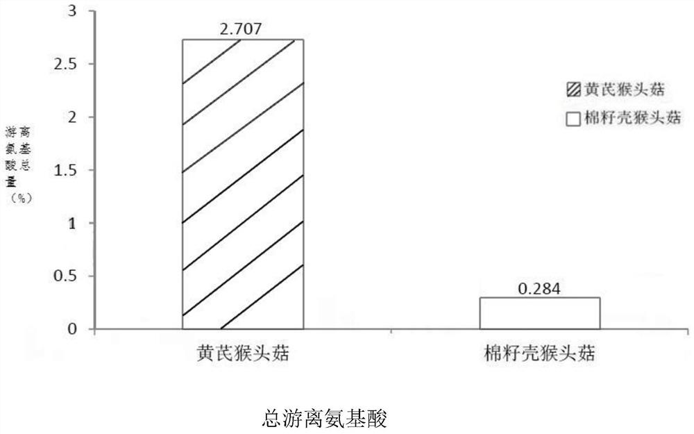 Culture material for increasing amino acid content of Hericium erinaceus, preparation method and application