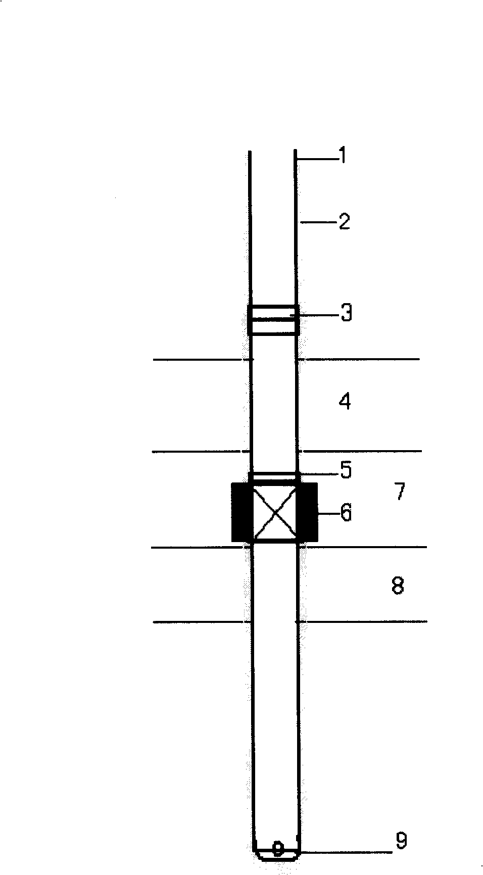 Thin interlayer steam injection thermal production well mixing-proof well completion process