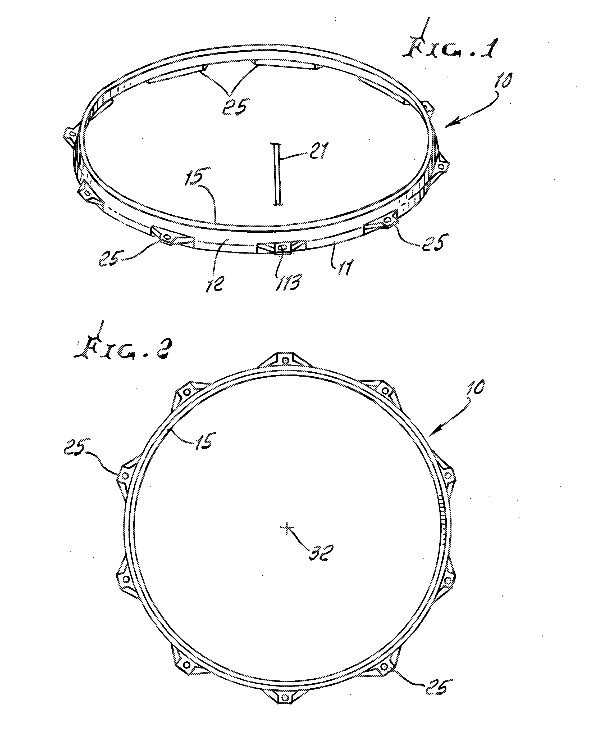 Precision drum hoop devices and methods