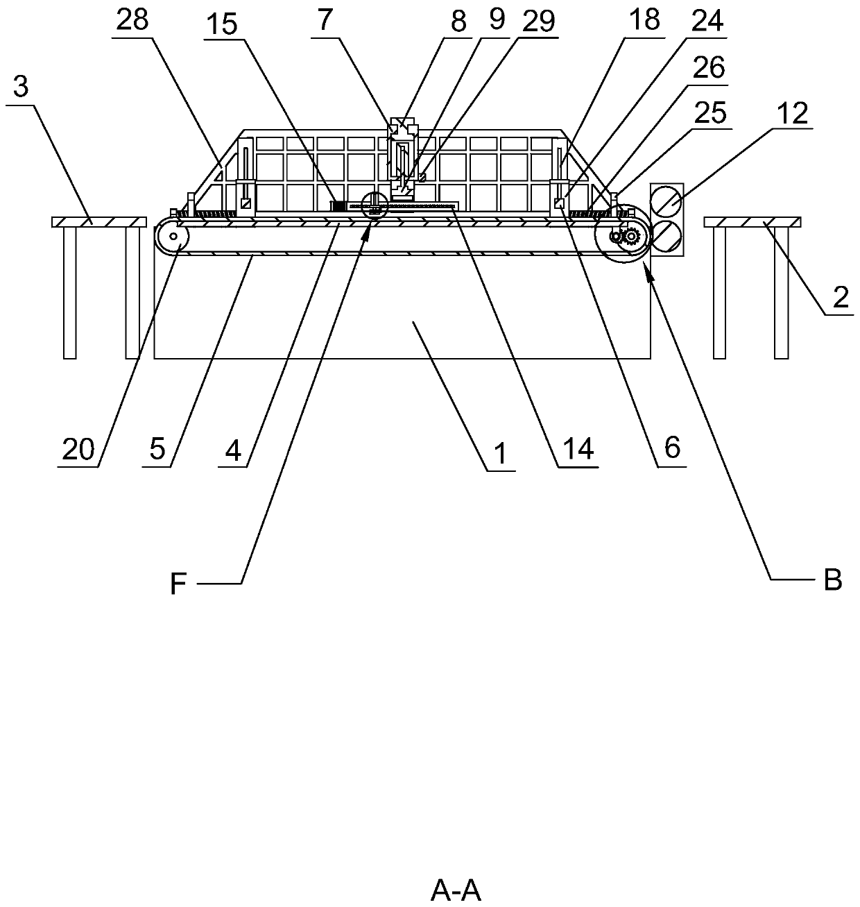 Automatic cutting machine for non-woven fabric