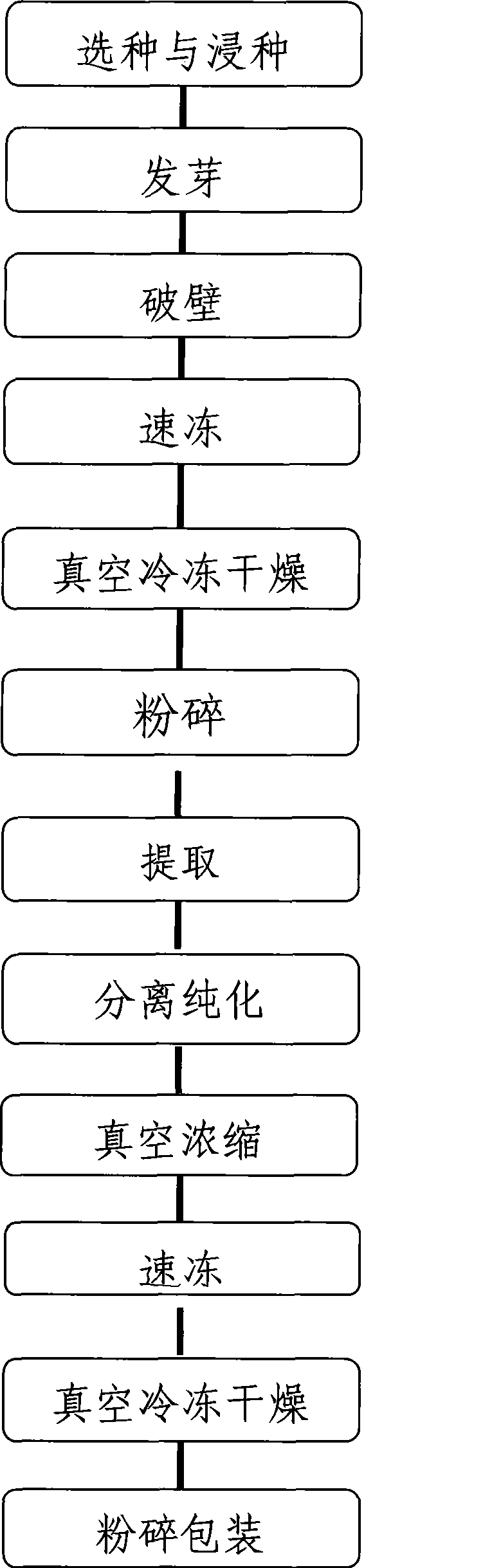 Preparation method of buckwheat germ rutin capsule