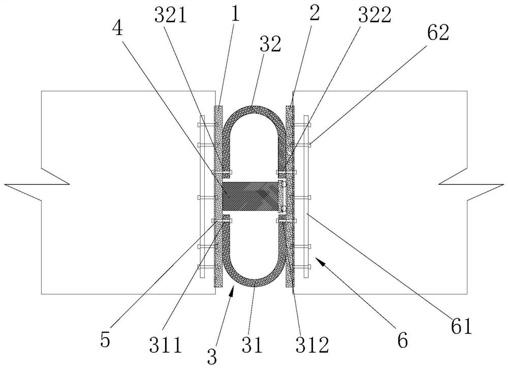 Second-order enhanced coupling beam type metal damping shock absorption system