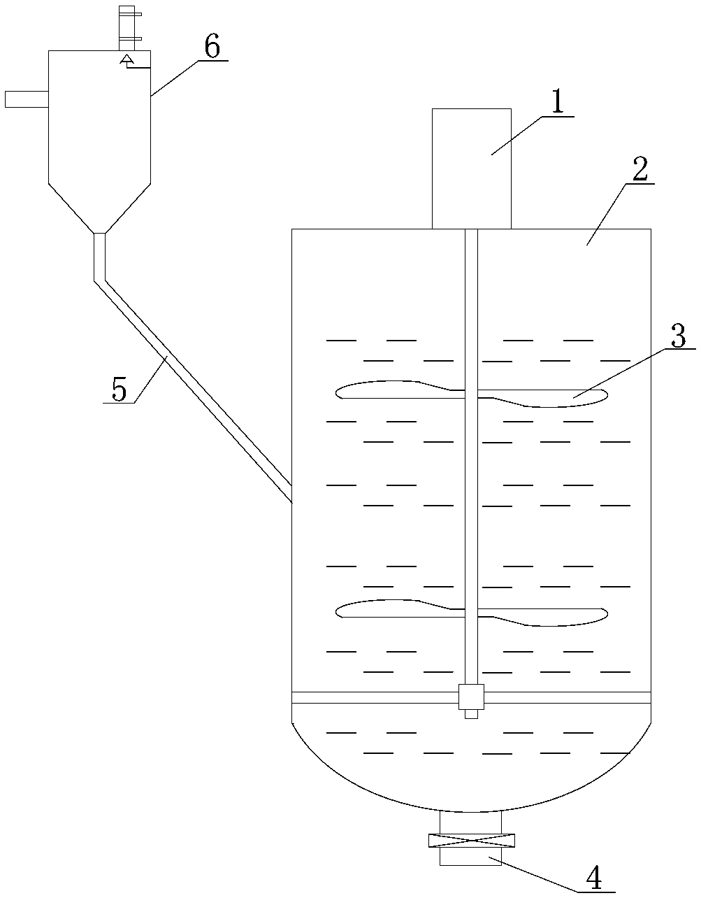 White clay mixing device for grease decolorization