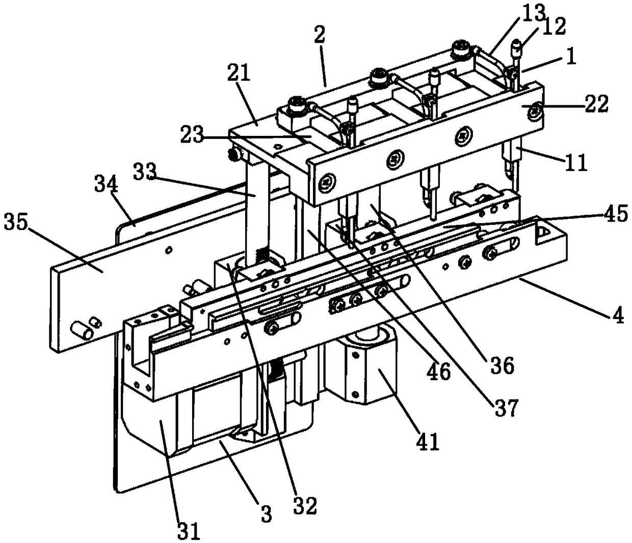 Cleaning and separating device for chemiluminescent analyser