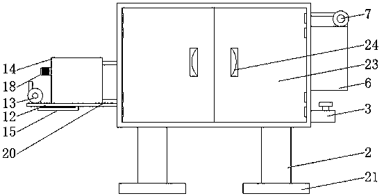 Medical instrument cleaning and disinfection treatment device