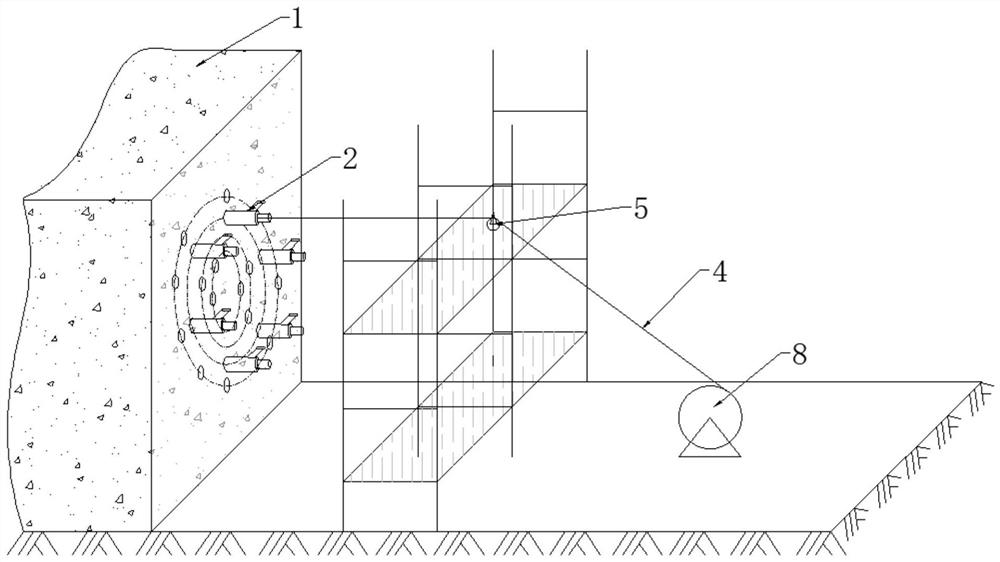 Horizontal frozen pipe drawing device