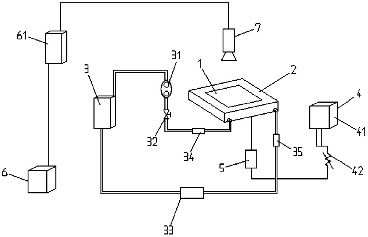 Thermal conductivity test platform based on visual planar heat pipe and test method thereof