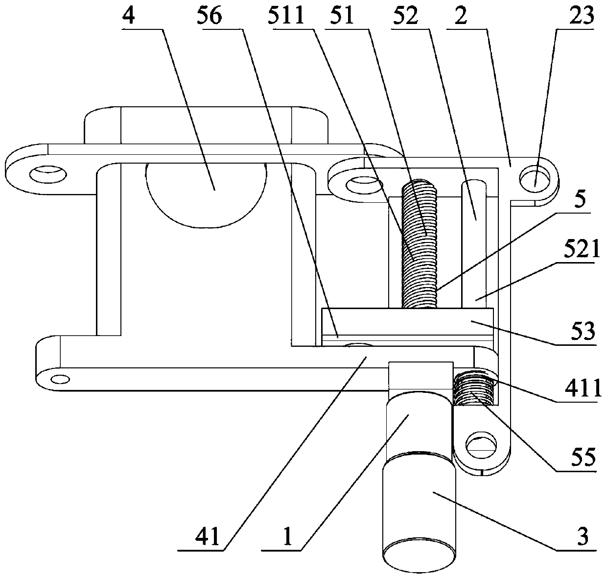 Magnetic absorption separated lifting camera