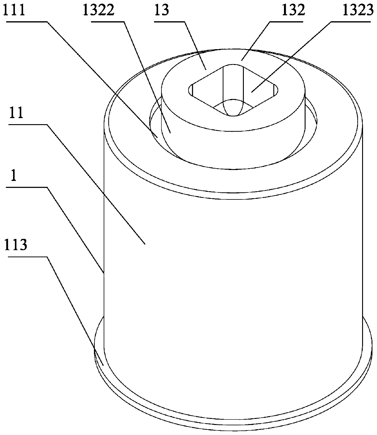 Magnetic absorption separated lifting camera