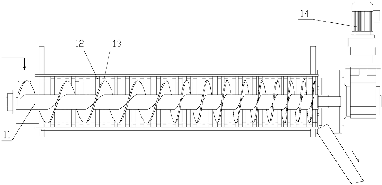 Stacked spiral sludge dewatering machine