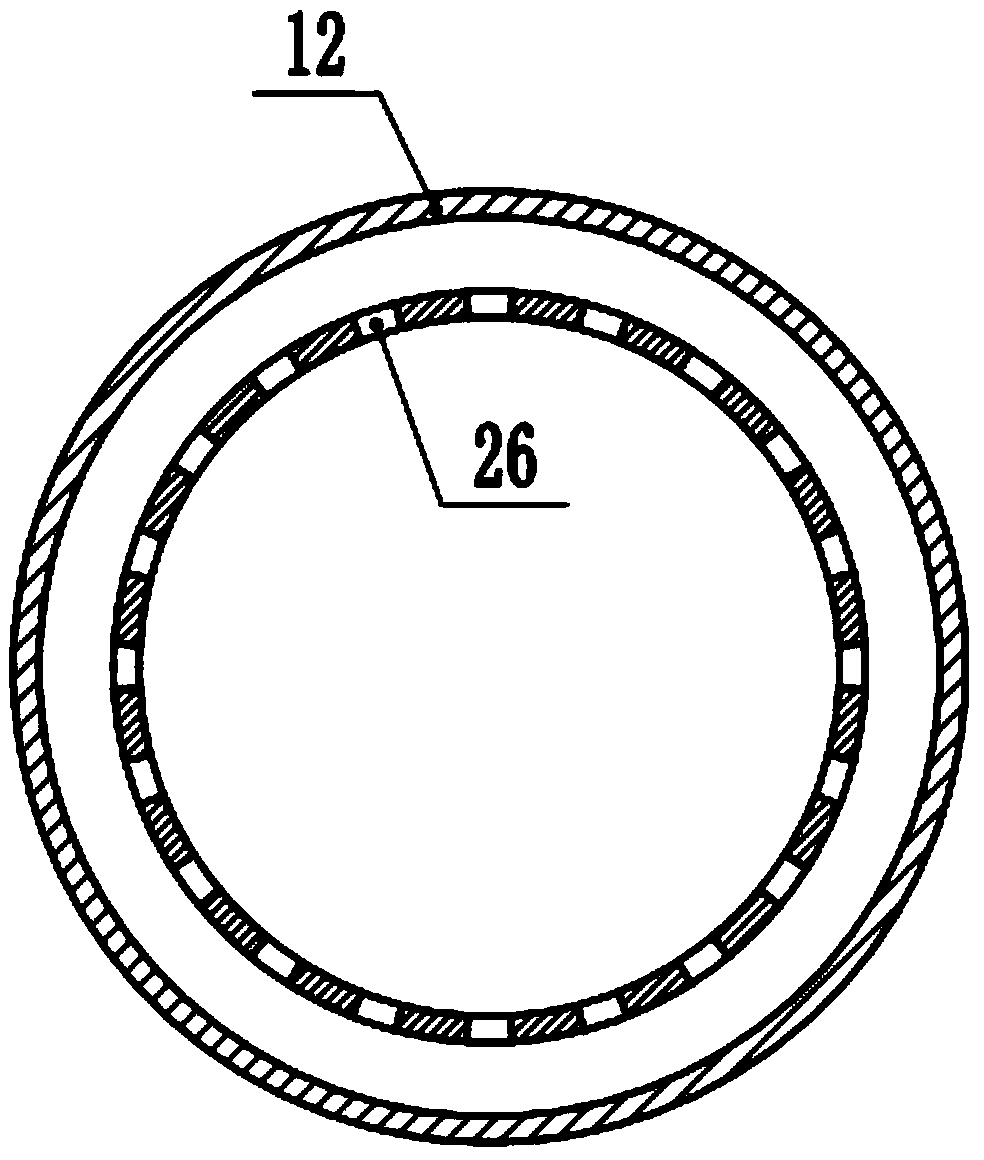 Synchronously and uniformly automated painting device for inner and outer walls of tubular member