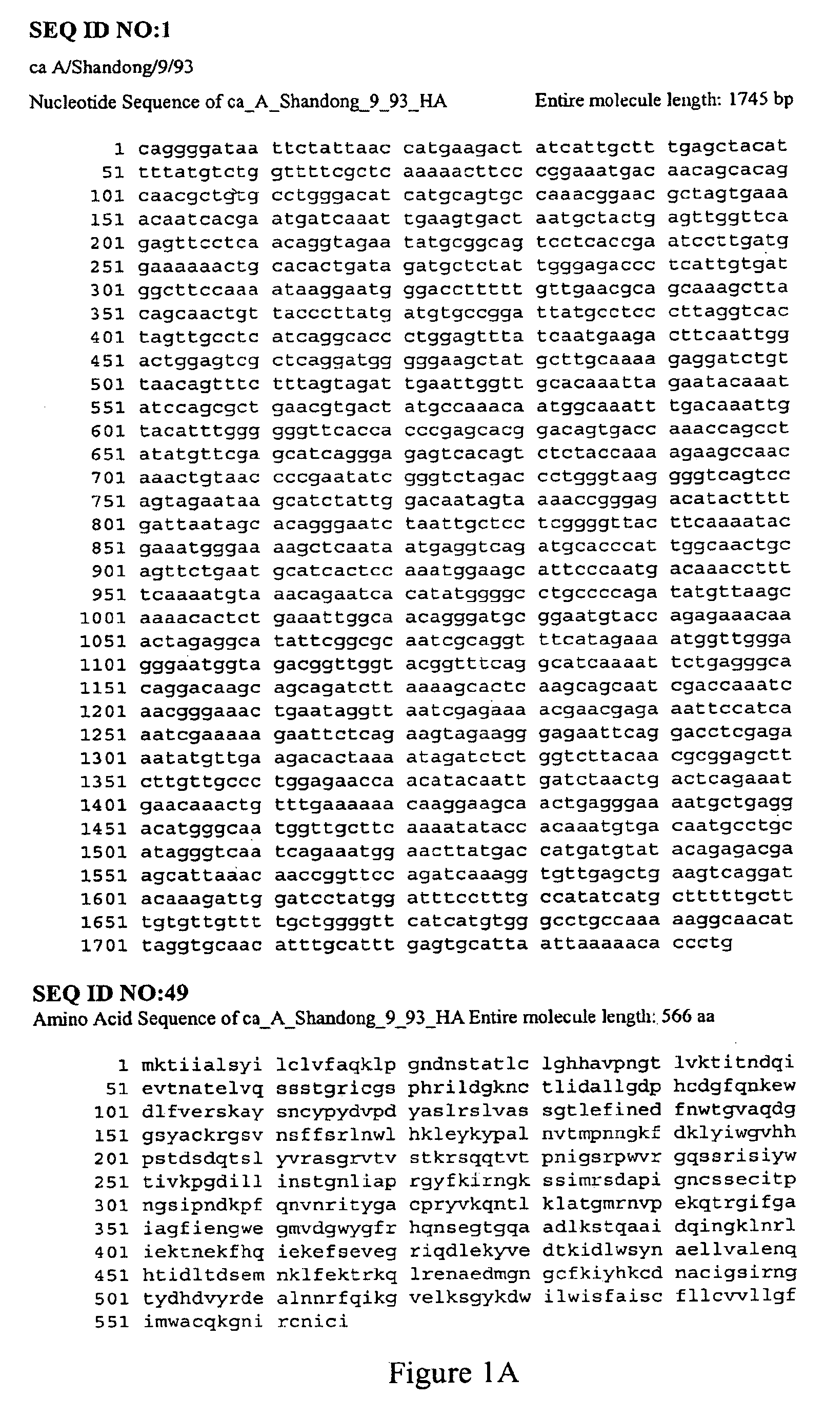 Influenza Hemagglutinin And Neuraminidase Variants