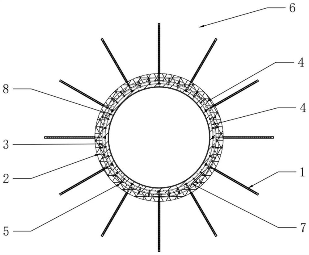 Composite lining structure of high-pressure diversion tunnel