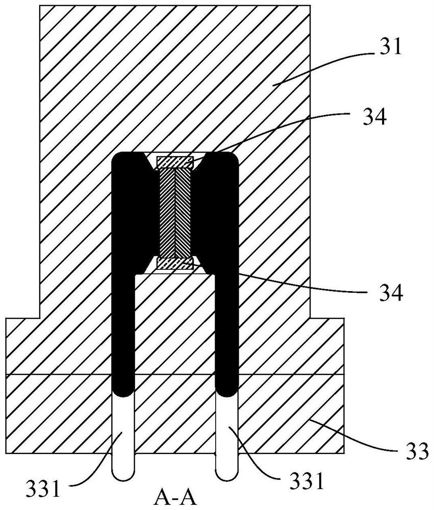 Copper-aluminum composite double-row continuous extrusion module and continuous extruder