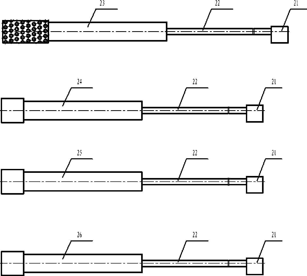 Multifunctional artillery cleaning machine