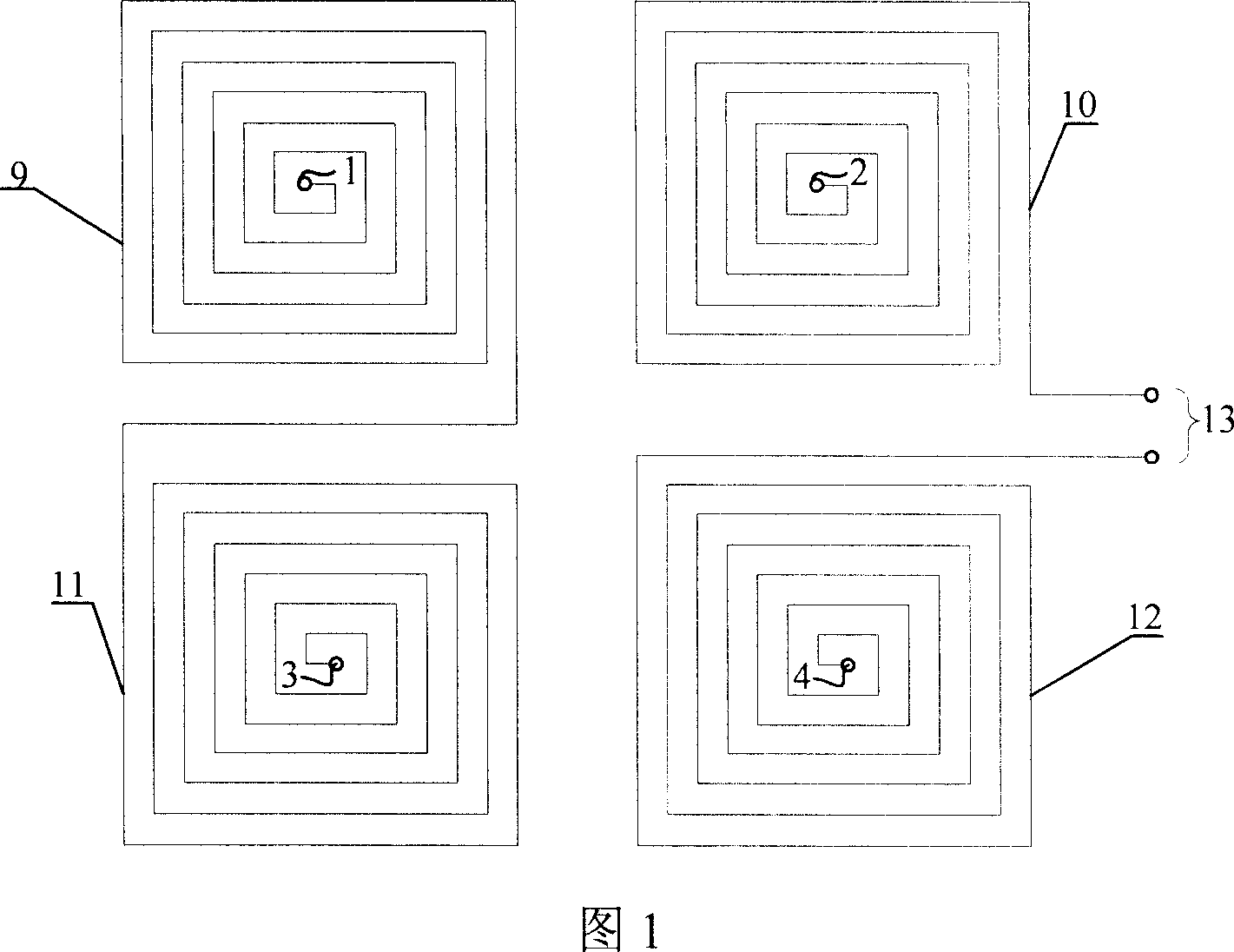 PCB hollow coil current-sensing device