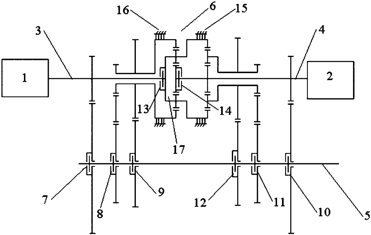 Power driving device of double motors and torque distribution control method thereof