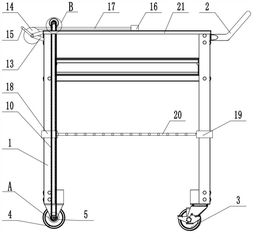 Nursing trolley for hair transplant surgery nurses