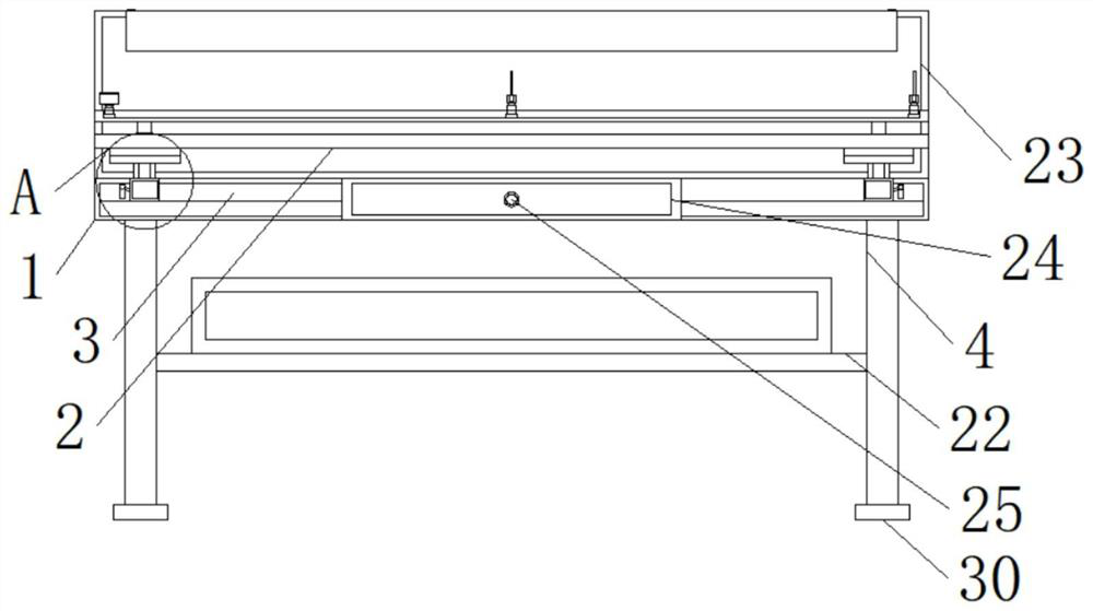 Physical experiment table device for optical teaching