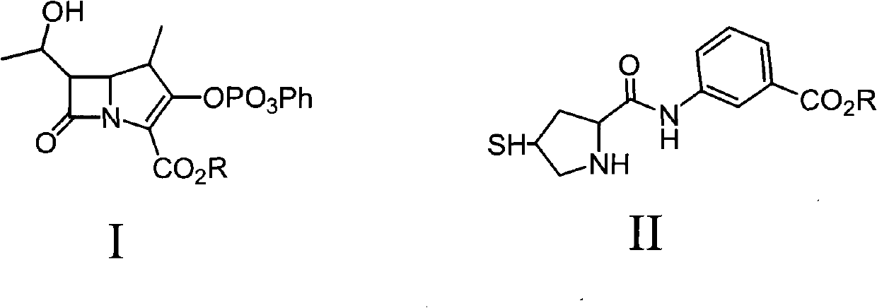 A kind of method that non-palladium system prepares ertapenem