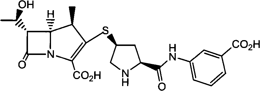 A kind of method that non-palladium system prepares ertapenem