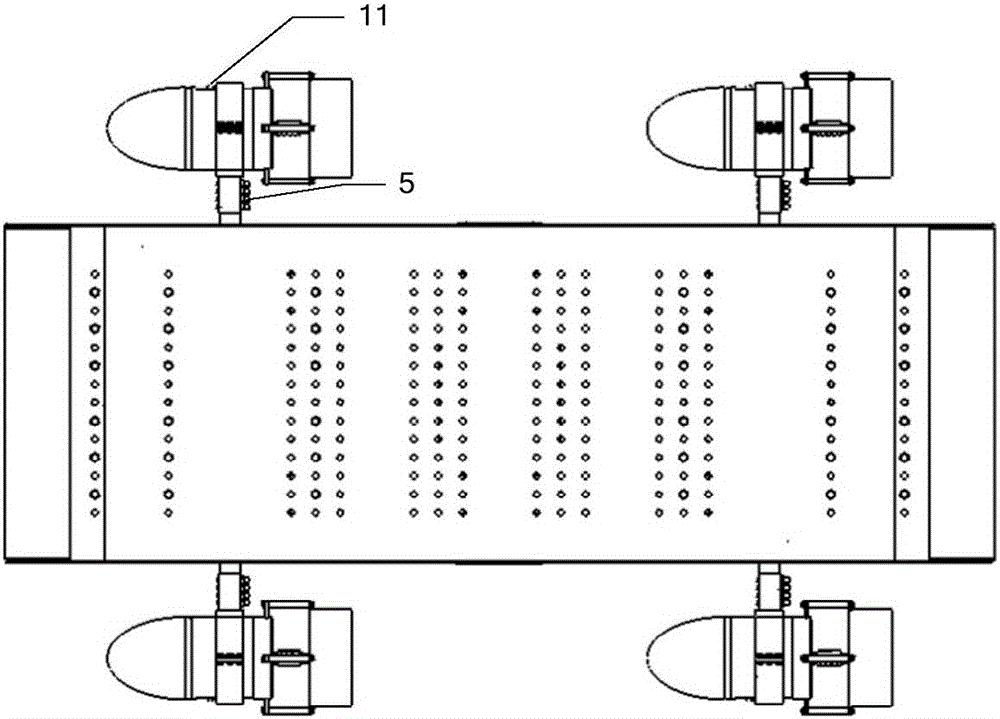 Multi-degree-of-freedom autonomous underwater vehicle movement control device