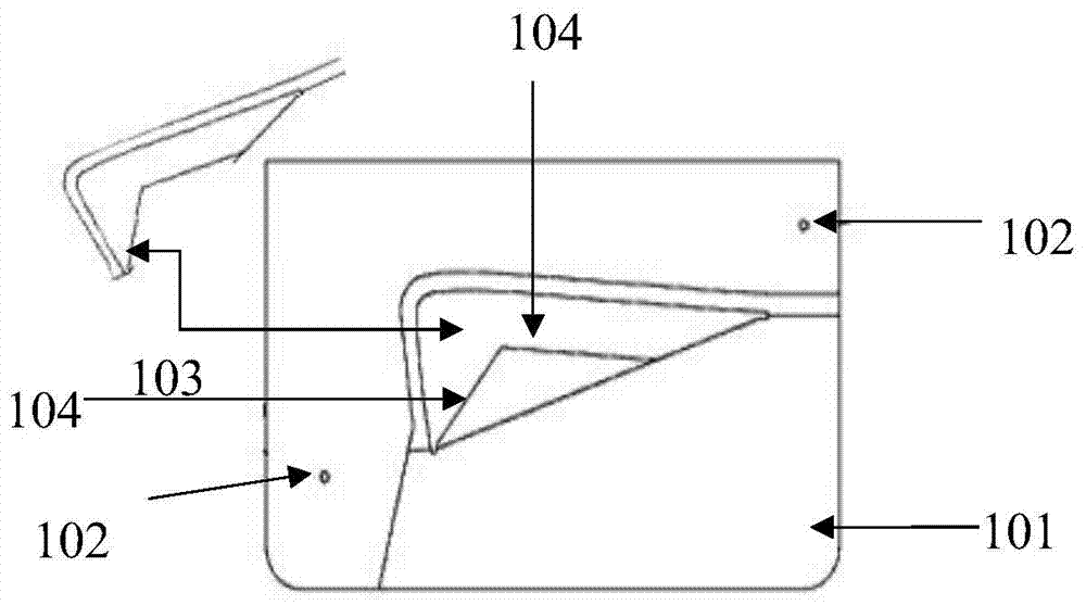 Mold for crocheting garment collar lapel and using method thereof