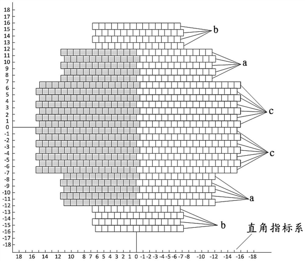 K-band phased array element corner cutting and arraying method