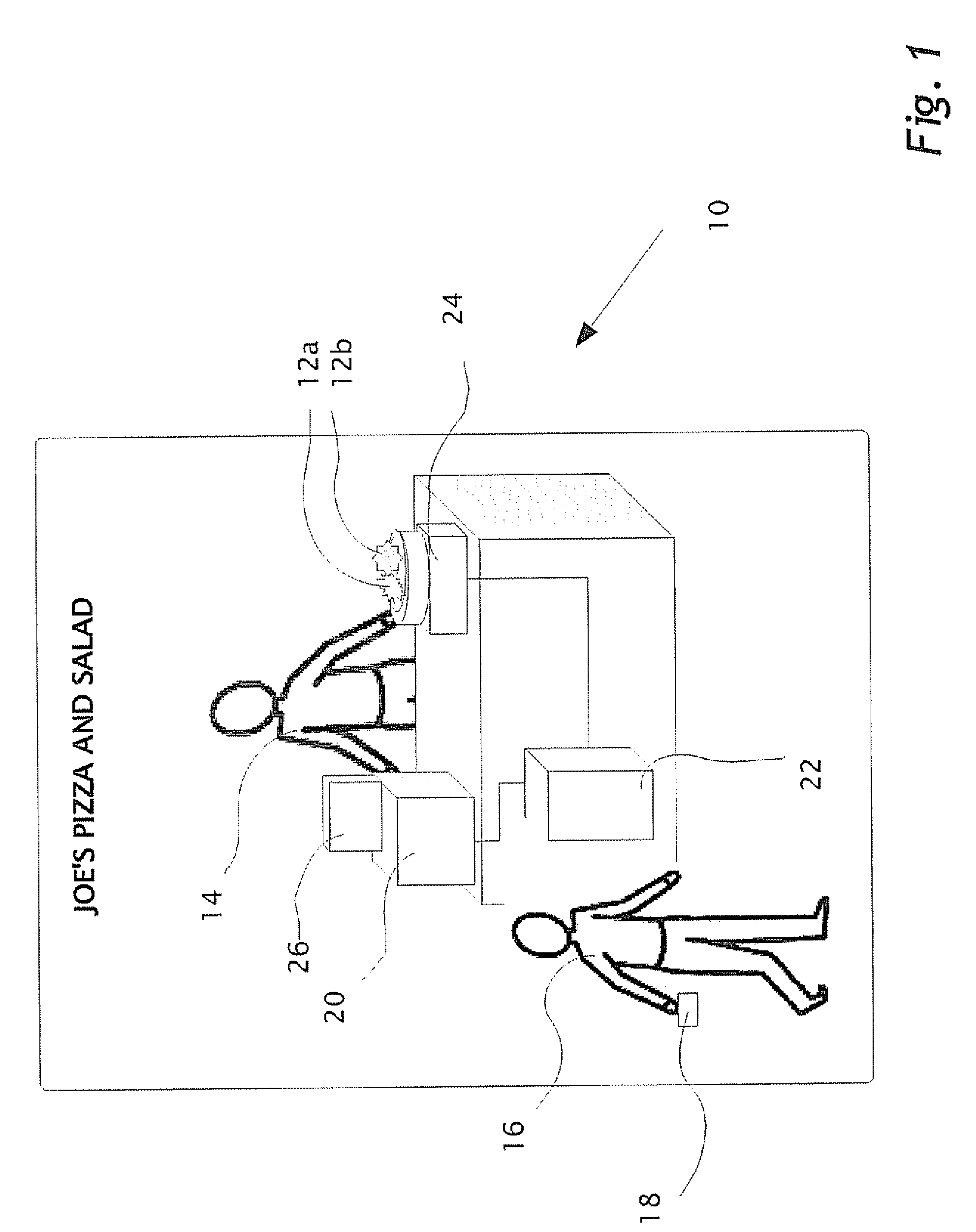 Method and system for selling food at restaurant