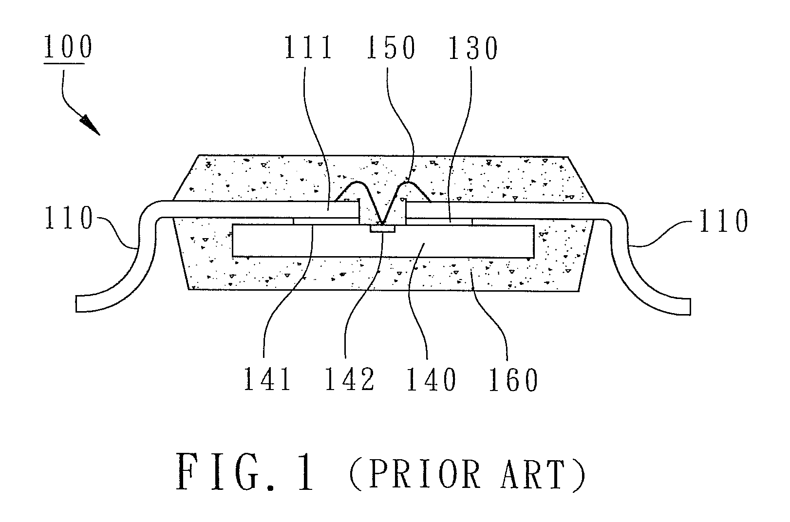 Lead-on-chip semiconductor package and leadframe for the package