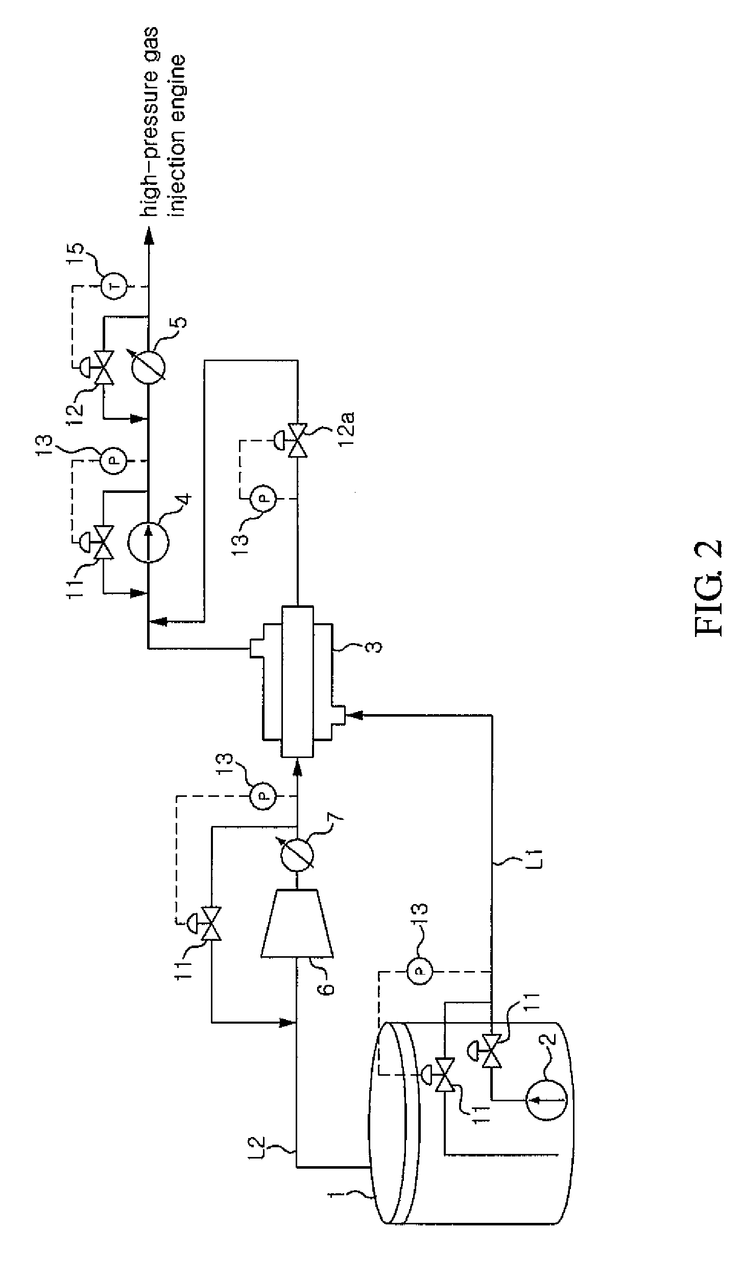 Fuel gas supply system and method of an LNG carrier