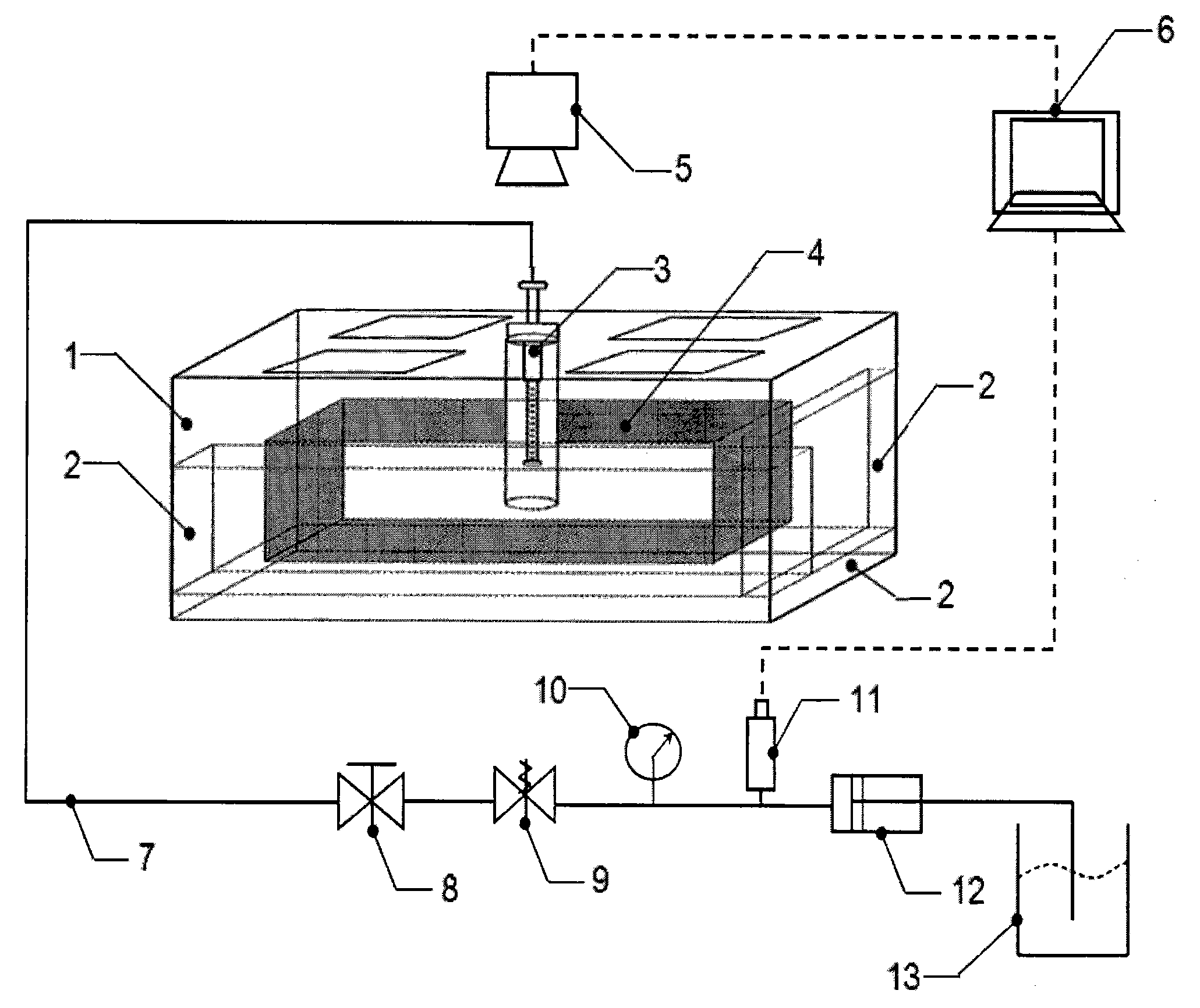 Oil-gas well hydraulically-created-fracture expansion visualization experiment method and oil-gas well hydraulically-created-fracture expansion visualization experiment device