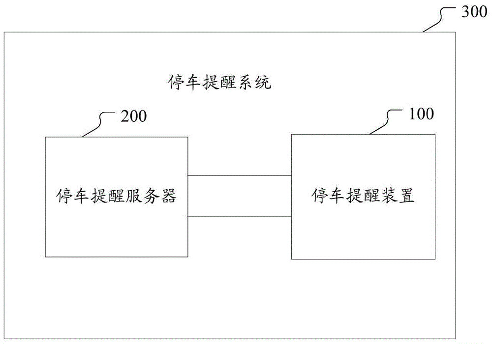 Parking prompting device and server and prompting system and method