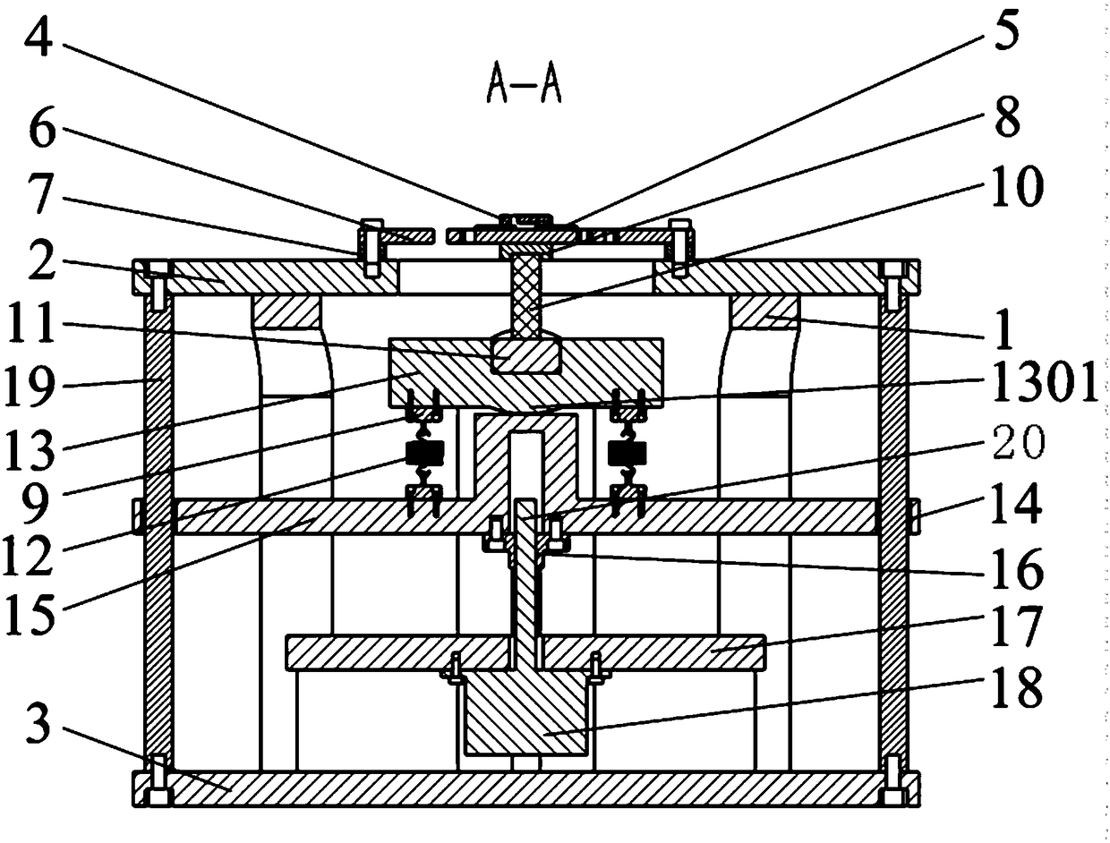 Four-axis type excitation device capable of dynamically driving MEMS microstructure