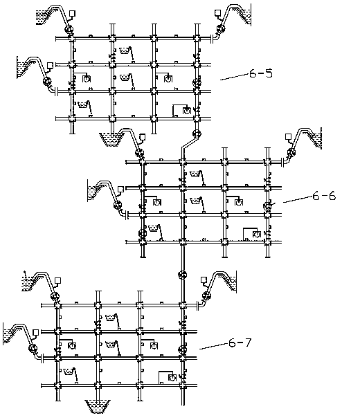 Power generation network system composed of siphon network