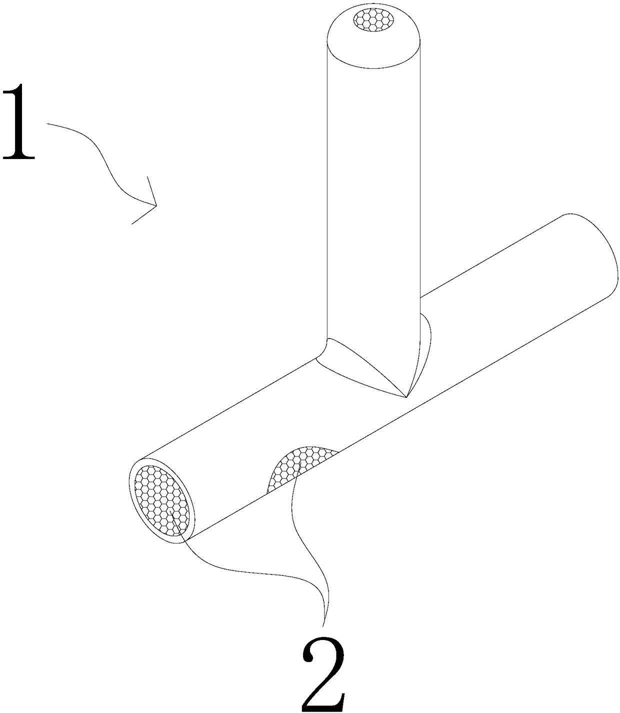 A filler for extruded tee and its processing technology