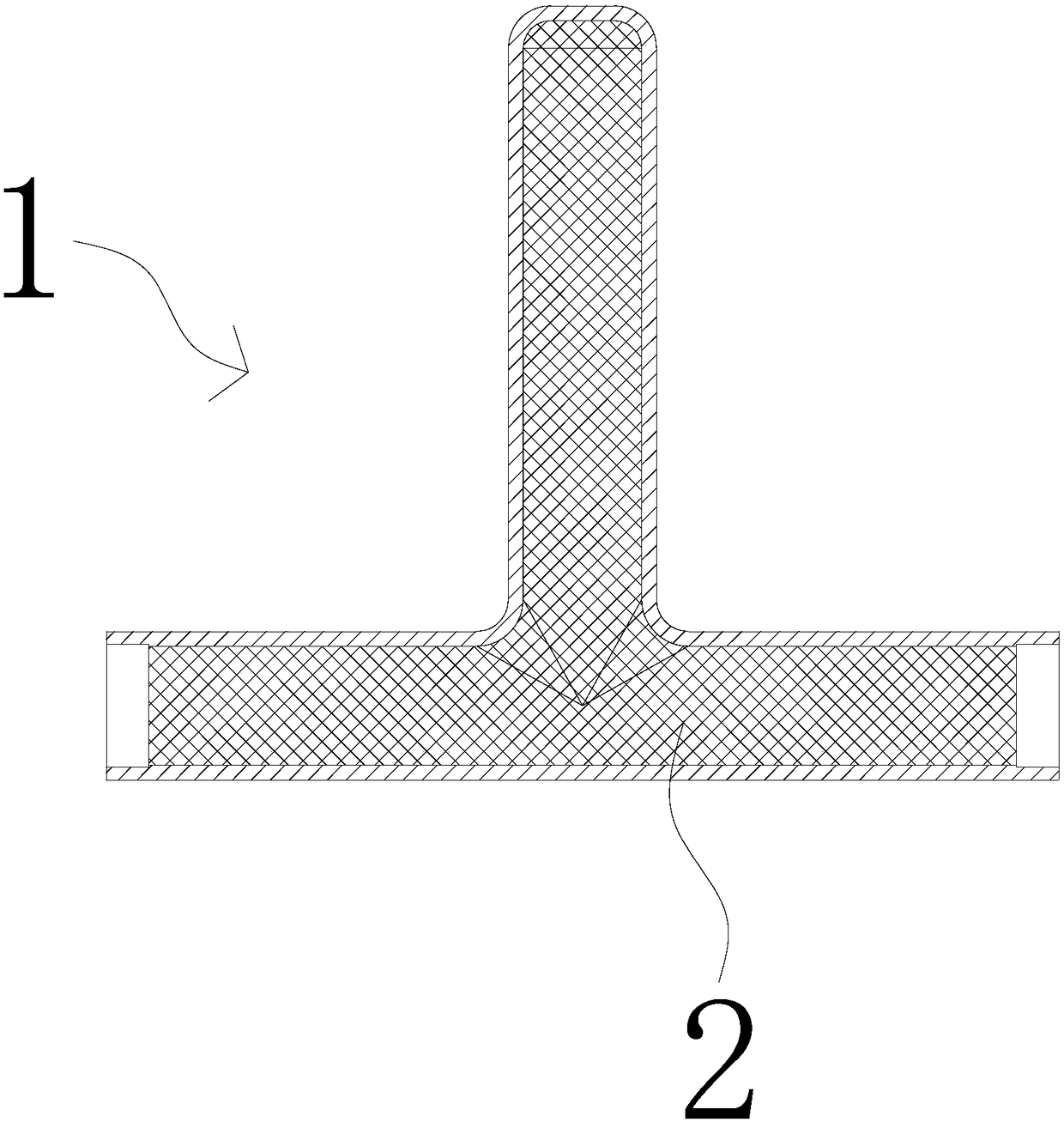 A filler for extruded tee and its processing technology