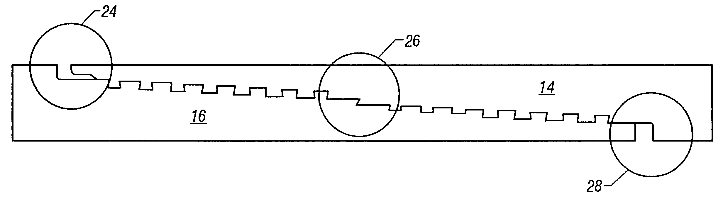 Wedge thread with torque shoulder