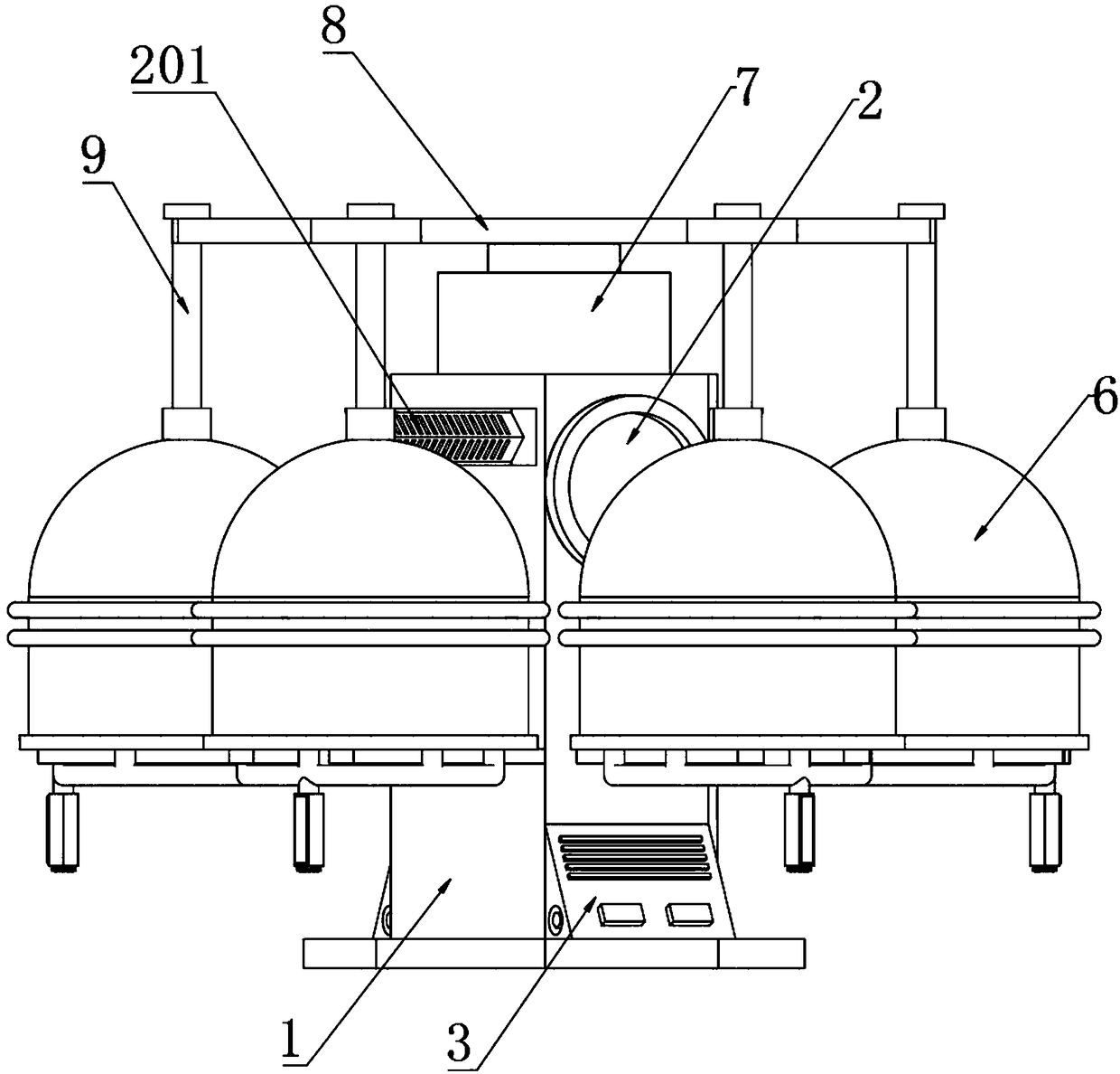 Drying device capable of increasing lemon slice fragrance