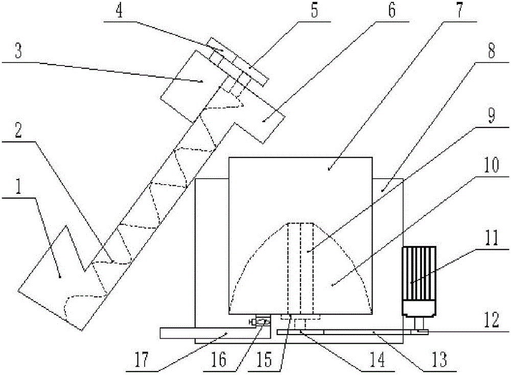 Fiber raw material stirring device for spinning