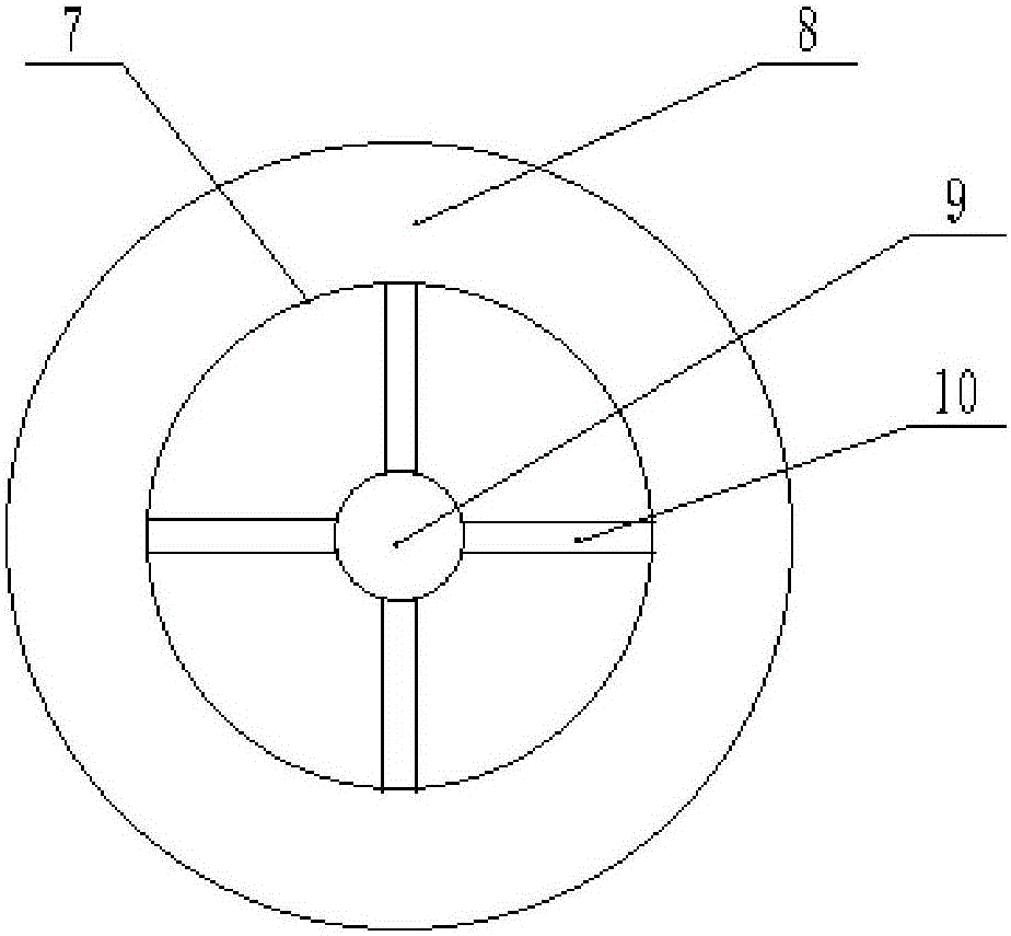 Fiber raw material stirring device for spinning